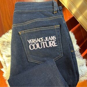 Excellent condition Versace Jeans Couture  with baby pink logo